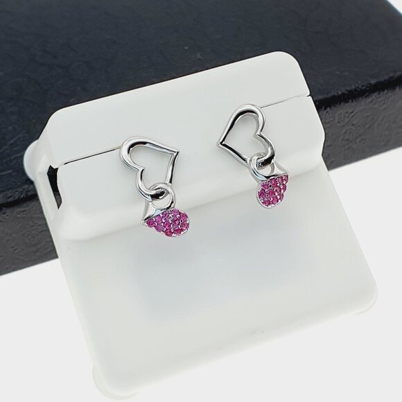 "925 sterling silver luxury CZ earrings for women/girls, Best for gift, RJUS2240 - Picture 4 of 10